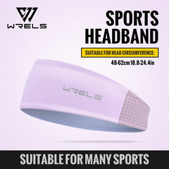 WRELS Sports Headband Sweatband – Unisex Elastic Hair Band for Running, Gym, Tennis, Basketball