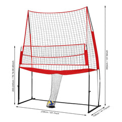 11x8FT Volleyball Rebounder Net – Adjustable Training & Practice Equipment