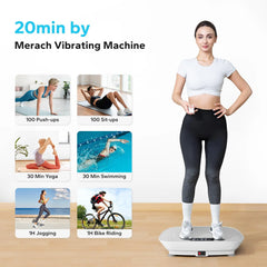 MERACH Vibration Plate Exercise Machine – Full Body Fitness & Weight Loss Platform