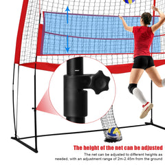 11x8FT Volleyball Rebounder Net – Adjustable Training & Practice Equipment