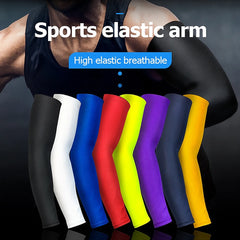 Sport Arm Compression Sleeve – UV Protection for Basketball, Cycling, Running, & More
