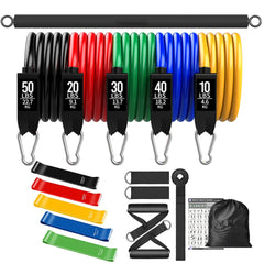 Workout Bar & Resistance Bands Set – Pilates & Home Strength Training Kit