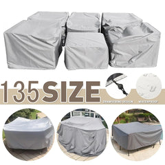 210D Heavy-Duty Waterproof Patio Cover – Rectangular Outdoor Furniture Protector