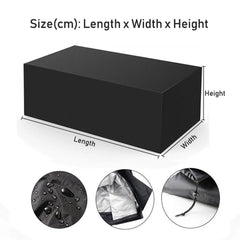 210D Heavy-Duty Waterproof Patio Cover – Rectangular Outdoor Furniture Protector