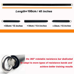 Workout Bar & Resistance Bands Set – Pilates & Home Strength Training Kit