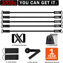 Workout Bar & Resistance Bands Set – Pilates & Home Strength Training Kit