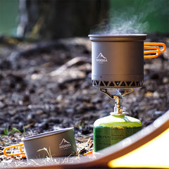 Widesea Camping Cookware Set – 1.3L & 2.3L Pot and Kettle Outdoor Cooking Kit