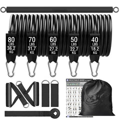 Workout Bar & Resistance Bands Set – Pilates & Home Strength Training Kit