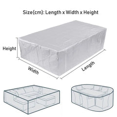 210D Heavy-Duty Waterproof Patio Cover – Rectangular Outdoor Furniture Protector