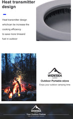 Widesea Camping Cookware Set – 1.3L & 2.3L Pot and Kettle Outdoor Cooking Kit