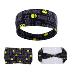 Gothic Skull Sports Headband – Sweat-Wicking Hair Band for Workout & Fitness
