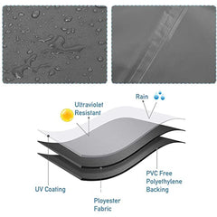 210D Heavy-Duty Waterproof Patio Cover – Rectangular Outdoor Furniture Protector