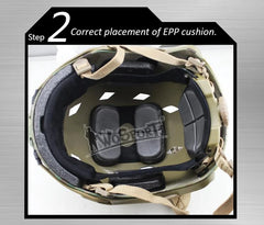 FAST MH Tactical Airsoft Helmet – Camouflage ABS Outdoor Sport Gear