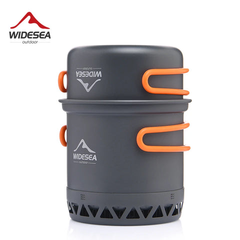 Widesea Camping Cookware Set – 1.3L & 2.3L Pot and Kettle Outdoor Cooking Kit
