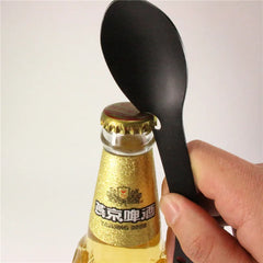 5-in-1 Camping Survival Tool – Fork, Knife, Spoon, Can/Bottle Opener EDC Kit