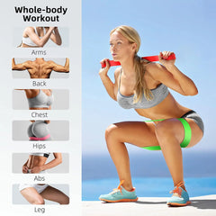 Workout Bar & Resistance Bands Set – Pilates & Home Strength Training Kit