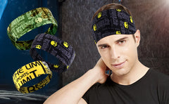 Gothic Skull Sports Headband – Sweat-Wicking Hair Band for Workout & Fitness