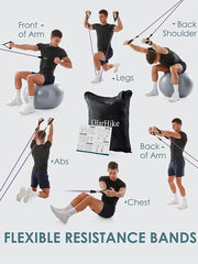 Workout Bar & Resistance Bands Set – Pilates & Home Strength Training Kit