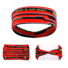 Gothic Skull Sports Headband – Sweat-Wicking Hair Band for Workout & Fitness