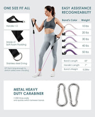 Workout Bar & Resistance Bands Set – Pilates & Home Strength Training Kit