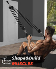 Workout Bar & Resistance Bands Set – Pilates & Home Strength Training Kit