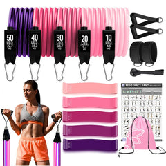 Workout Bar & Resistance Bands Set – Pilates & Home Strength Training Kit