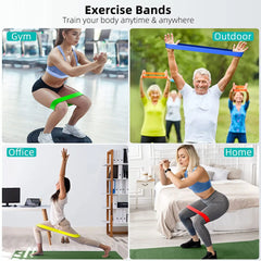Workout Bar & Resistance Bands Set – Pilates & Home Strength Training Kit