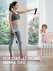 Workout Bar & Resistance Bands Set – Pilates & Home Strength Training Kit