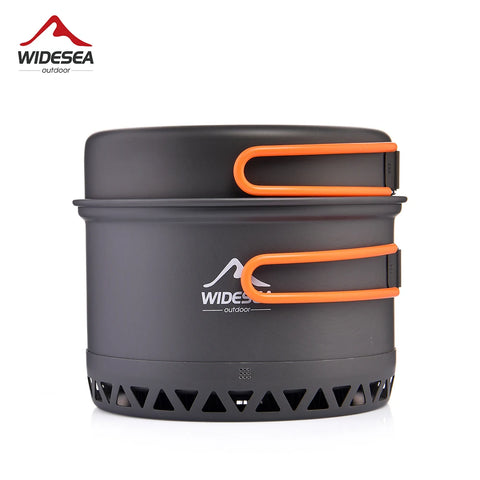 Widesea Camping Cookware Set – 1.3L & 2.3L Pot and Kettle Outdoor Cooking Kit