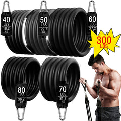 Workout Bar & Resistance Bands Set – Pilates & Home Strength Training Kit