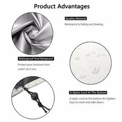 210D Heavy-Duty Waterproof Patio Cover – Rectangular Outdoor Furniture Protector