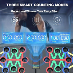 Smart Push-Up Board with Counter – Foldable Multi-Angle Strength Trainer
