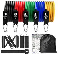 360lbs Resistance Band Set – Full-Body Workout Kit for Home Gym