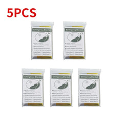 5–30 Pack Emergency Thermal Blankets – Waterproof Foil Survival Blankets (130×210cm)