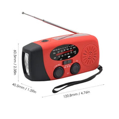 Multifunctional Emergency Radio – Hand Crank, Solar, Power Bank, NOAA/FM/AM