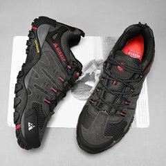HIKEUP Men’s Suede Tactical Hiking Shoes – Outdoor Trekking Sneakers