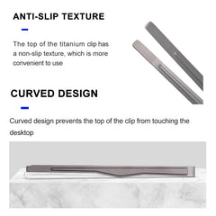 Ultralight Titanium Tea Cup Clip – Outdoor Anti-scalding Tongs for BBQ & Camping