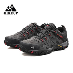 HIKEUP Men’s Suede Tactical Hiking Shoes – Outdoor Trekking Sneakers