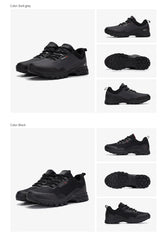 Baasploa Men’s Waterproof Hiking Shoes – Anti-Skid Outdoor Travel Sneakers