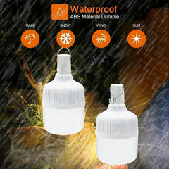 60W USB Rechargeable LED Camping Lantern – Emergency Light for Outdoor Use