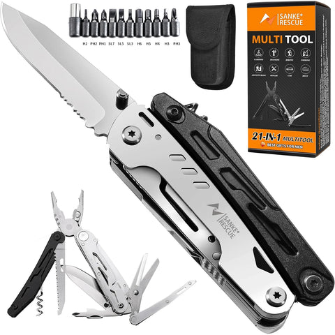 Stainless Steel Folding Multi-Tool – Pliers, Screwdriver & Pocket Knife