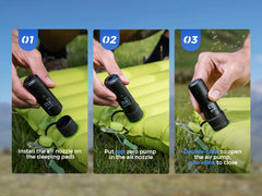FLEXTAILGEAR ZERO PUMP – Portable Electric Air Pump for Camping Gear