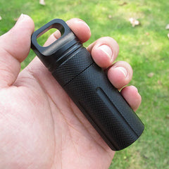 Aluminum Alloy EDC Waterproof Capsule – Outdoor Survival Storage Container