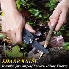 Stainless Steel Folding Multi-Tool – Pliers, Screwdriver & Pocket Knife