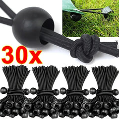 Elastic Bungee Ball Cords – Heavy Duty Tarp Tie Downs for Outdoor Use