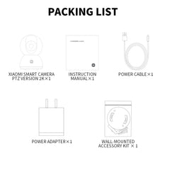 Xiaomi 360° Mi Smart Camera – 2K PTZ 1296P AI Home Security Cam