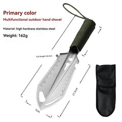 Compact Tactical Camping Shovel – Multi-Functional Stainless Steel Survival Tool