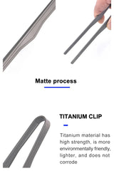 Ultralight Titanium Tea Cup Clip – Outdoor Anti-scalding Tongs for BBQ & Camping