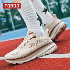 Men’s Carbon Plate Running Shoes – Lightweight Air Cushion Athletic Sneakers
