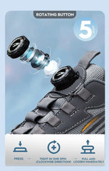 Men’s Safety Work Shoes – Anti-Smash, Anti-Puncture with Rotating Button